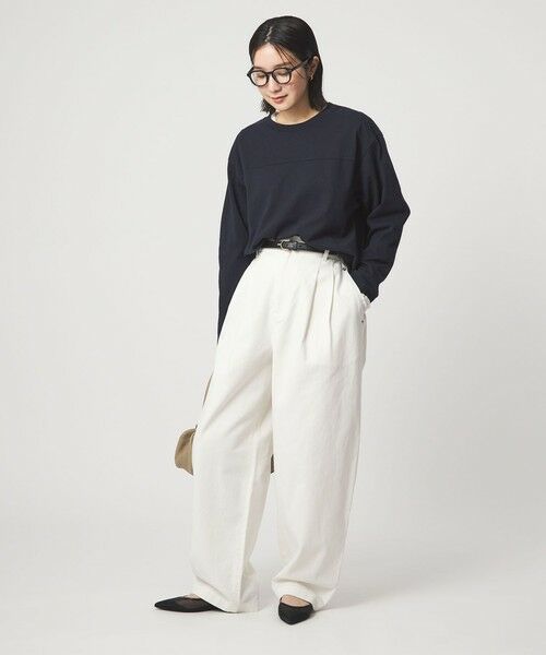 green label relaxing / グリーンレーベル リラクシング カットソー | 【WEB限定】＜at ease＞ナンバー プリント TEE | 詳細26