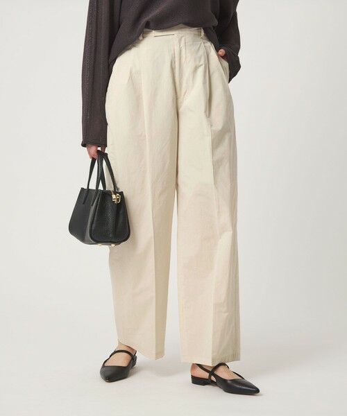 green label relaxing / グリーンレーベル リラクシング チノ・ワークパンツ | FAbRICA 2タック ワイド パンツ | 詳細23