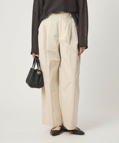 green label relaxing / グリーンレーベル リラクシング チノ・ワークパンツ | FAbRICA 2タック ワイド パンツ | 詳細24