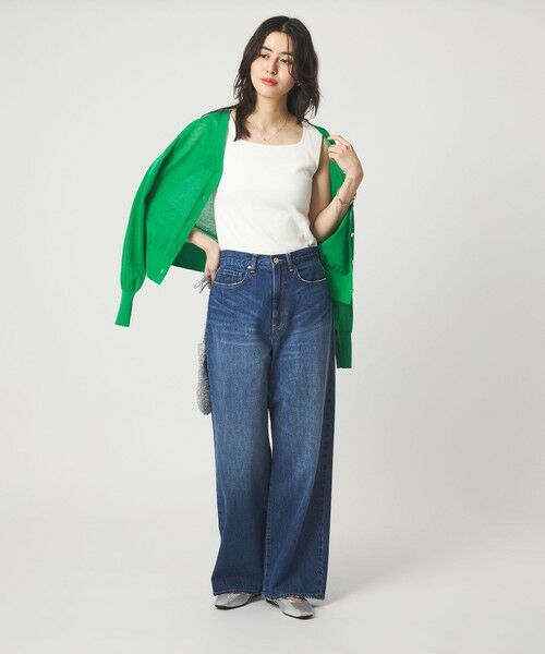 green label relaxing / グリーンレーベル リラクシング タンクトップ | デコルテ フライス タンクトップ 抗菌 | 詳細3