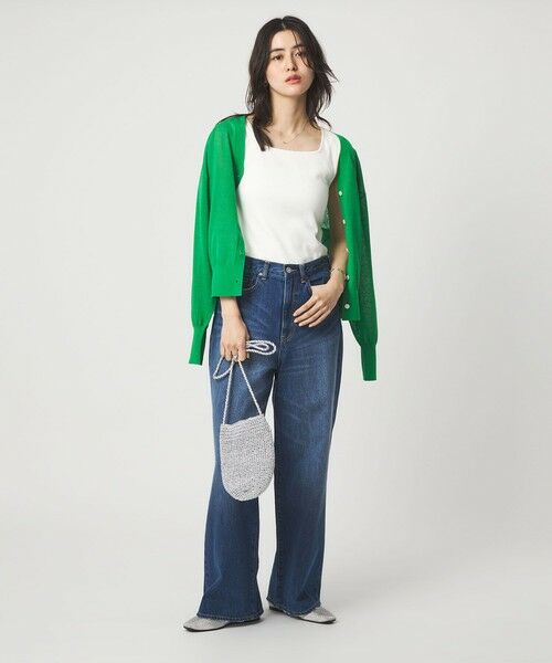 green label relaxing / グリーンレーベル リラクシング タンクトップ | デコルテ フライス タンクトップ 抗菌 | 詳細4