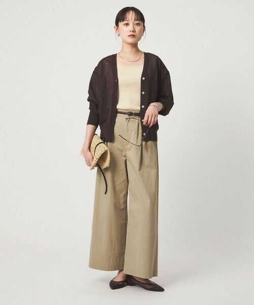 green label relaxing / グリーンレーベル リラクシング タンクトップ | デコルテ フライス タンクトップ 抗菌 | 詳細12