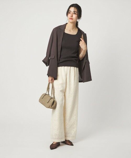 green label relaxing / グリーンレーベル リラクシング タンクトップ | デコルテ フライス タンクトップ 抗菌 | 詳細15