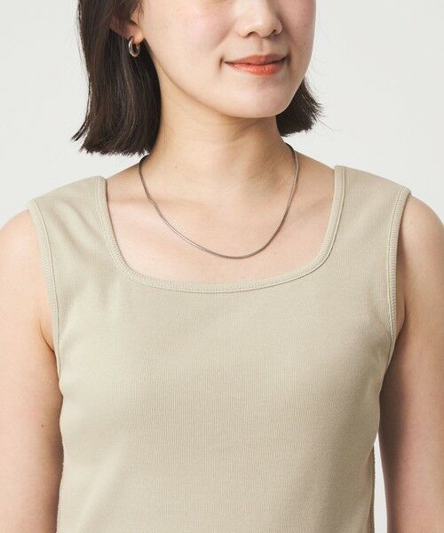 green label relaxing / グリーンレーベル リラクシング タンクトップ | デコルテ フライス タンクトップ 抗菌 | 詳細29