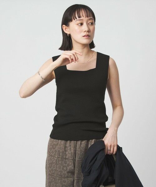 green label relaxing / グリーンレーベル リラクシング タンクトップ | ニット タンクトップ ウォッシャブル | 詳細1