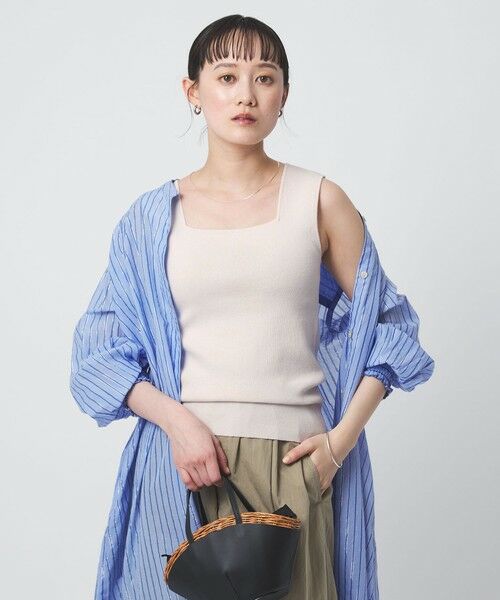 green label relaxing / グリーンレーベル リラクシング タンクトップ | ニット タンクトップ ウォッシャブル | 詳細6