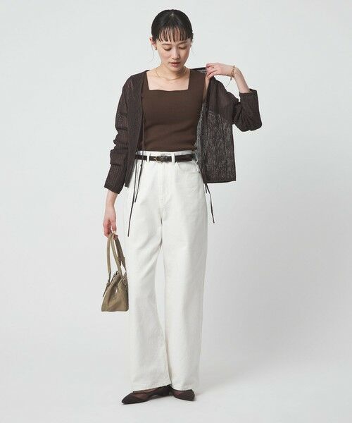 green label relaxing / グリーンレーベル リラクシング タンクトップ | ニット タンクトップ ウォッシャブル | 詳細12