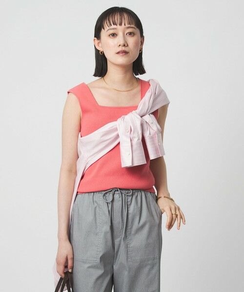 green label relaxing / グリーンレーベル リラクシング タンクトップ | ニット タンクトップ ウォッシャブル | 詳細19