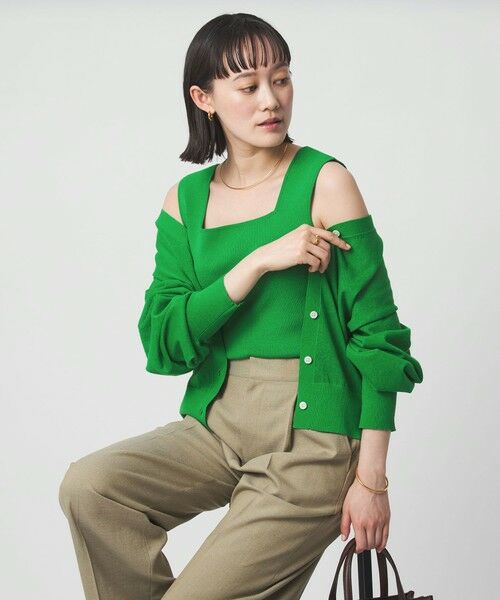 green label relaxing / グリーンレーベル リラクシング タンクトップ | ニット タンクトップ ウォッシャブル | 詳細25