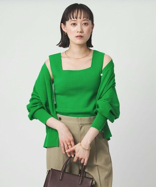 green label relaxing / グリーンレーベル リラクシング タンクトップ | ニット タンクトップ ウォッシャブル | 詳細27