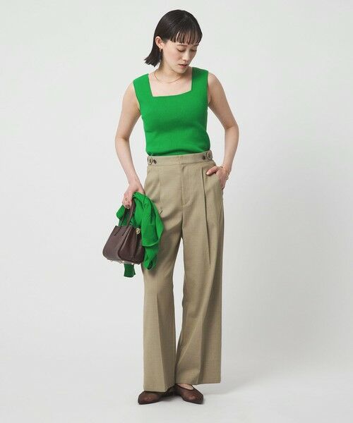 green label relaxing / グリーンレーベル リラクシング タンクトップ | ニット タンクトップ ウォッシャブル | 詳細29