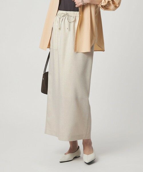 green label relaxing / グリーンレーベル リラクシング ロング・マキシ丈スカート | ［size SHORTあり］スラブオックス スカート マシンウォッシャブル | 詳細1