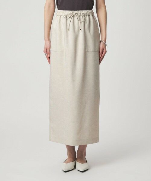 green label relaxing / グリーンレーベル リラクシング ロング・マキシ丈スカート | ［size SHORTあり］スラブオックス スカート マシンウォッシャブル | 詳細4