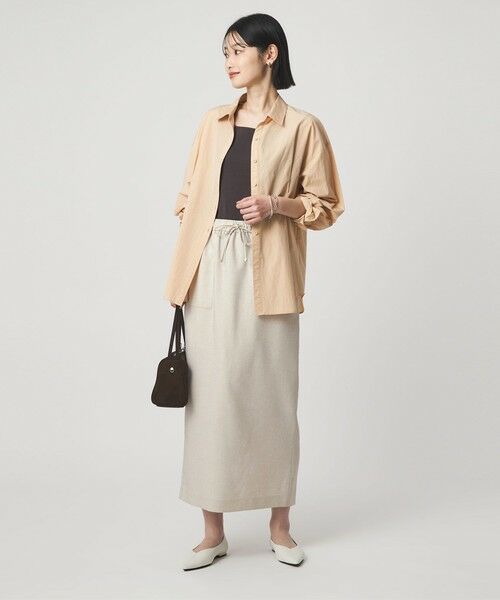 green label relaxing / グリーンレーベル リラクシング ロング・マキシ丈スカート | ［size SHORTあり］スラブオックス スカート マシンウォッシャブル | 詳細2