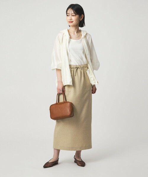 green label relaxing / グリーンレーベル リラクシング ロング・マキシ丈スカート | ［size SHORTあり］スラブオックス スカート マシンウォッシャブル | 詳細11