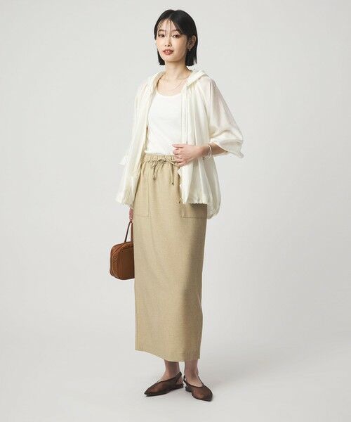 green label relaxing / グリーンレーベル リラクシング ロング・マキシ丈スカート | ［size SHORTあり］スラブオックス スカート マシンウォッシャブル | 詳細12