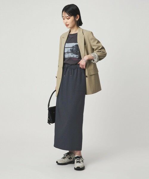 green label relaxing / グリーンレーベル リラクシング ロング・マキシ丈スカート | ［size SHORTあり］スラブオックス スカート マシンウォッシャブル | 詳細20