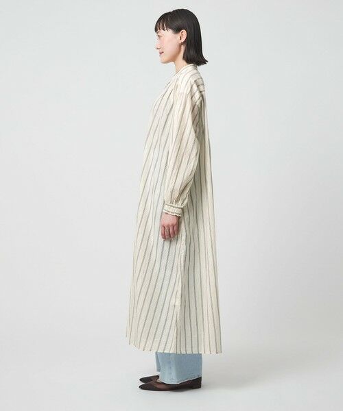 green label relaxing / グリーンレーベル リラクシング ロング・マキシ丈ワンピース | ギャザー シャツワンピース | 詳細7