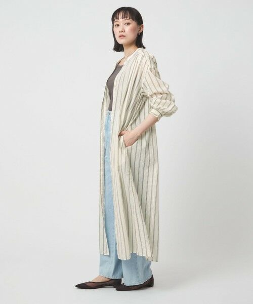 green label relaxing / グリーンレーベル リラクシング ロング・マキシ丈ワンピース | ギャザー シャツワンピース | 詳細4