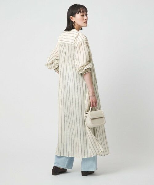 green label relaxing / グリーンレーベル リラクシング ロング・マキシ丈ワンピース | ギャザー シャツワンピース | 詳細5