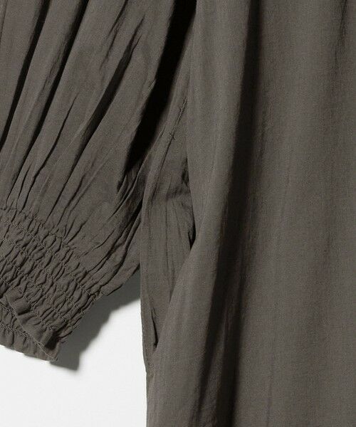 green label relaxing / グリーンレーベル リラクシング ロング・マキシ丈ワンピース | ギャザー ソリッド シャツワンピース | 詳細10
