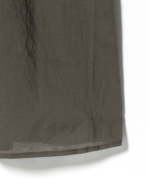 green label relaxing / グリーンレーベル リラクシング ロング・マキシ丈ワンピース | ギャザー ソリッド シャツワンピース | 詳細11