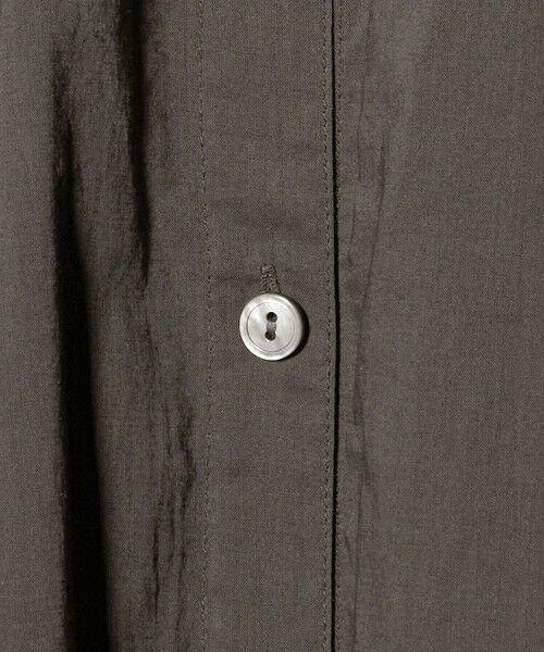 green label relaxing / グリーンレーベル リラクシング ロング・マキシ丈ワンピース | ギャザー ソリッド シャツワンピース | 詳細12