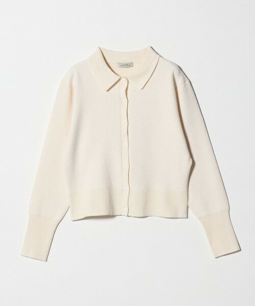 green label relaxing / グリーンレーベル リラクシング カーディガン・ボレロ | ブークレ ポロカーディガン ウォッシャブル | 詳細4