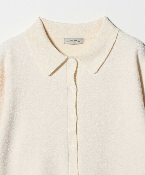 green label relaxing / グリーンレーベル リラクシング カーディガン・ボレロ | ブークレ ポロカーディガン ウォッシャブル | 詳細5