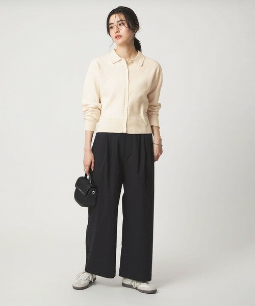 green label relaxing / グリーンレーベル リラクシング カーディガン・ボレロ | ブークレ ポロカーディガン ウォッシャブル | 詳細2