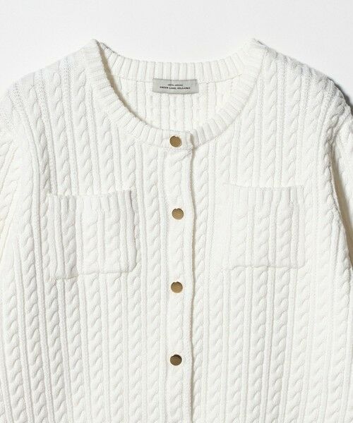 green label relaxing / グリーンレーベル リラクシング カーディガン・ボレロ | ケーブル ニット カーディガン ウォッシャブル | 詳細5