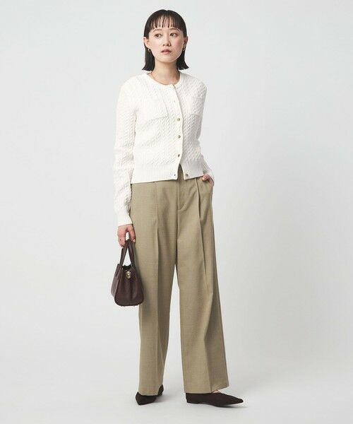 green label relaxing / グリーンレーベル リラクシング カーディガン・ボレロ | ケーブル ニット カーディガン ウォッシャブル | 詳細2