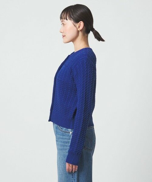 green label relaxing / グリーンレーベル リラクシング カーディガン・ボレロ | ケーブル ニット カーディガン ウォッシャブル | 詳細11