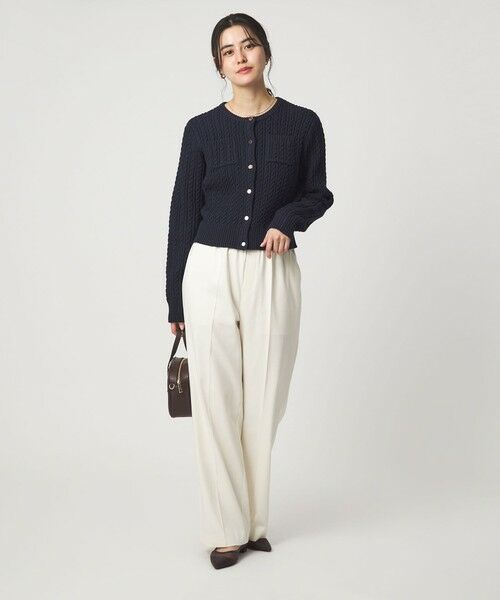 green label relaxing / グリーンレーベル リラクシング カーディガン・ボレロ | ケーブル ニット カーディガン ウォッシャブル | 詳細23