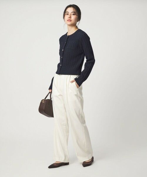 green label relaxing / グリーンレーベル リラクシング カーディガン・ボレロ | ケーブル ニット カーディガン ウォッシャブル | 詳細24