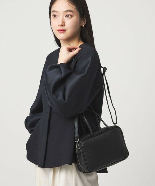 green label relaxing / グリーンレーベル リラクシング ショルダーバッグ | ＜PRATO MADE IN ITALY＞スクエアボストンバッグ | 詳細7