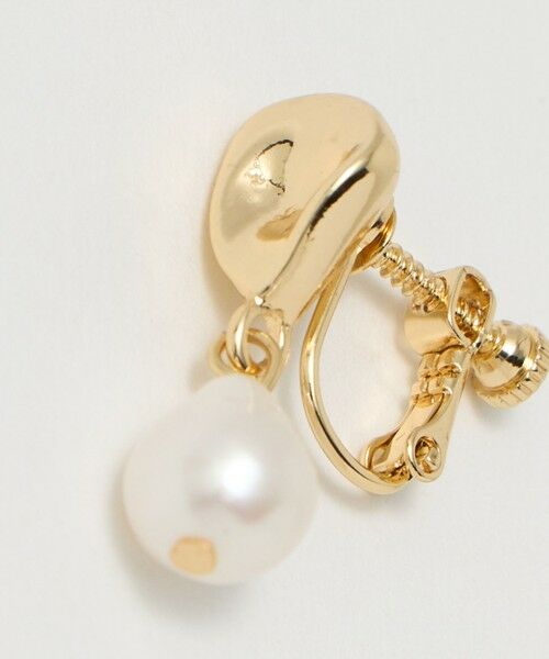 green label relaxing / グリーンレーベル リラクシング ピアス・イヤリング | 淡水パール＆プレート イヤリング | 詳細4