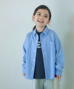 green label relaxing / グリーンレーベル リラクシング シャツ・ブラウス | ストライプシャツ / キッズ  100cm-130cm 撥水