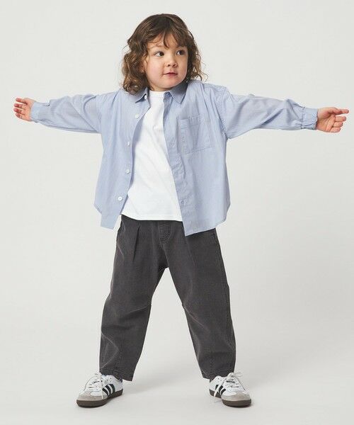 green label relaxing / グリーンレーベル リラクシング シャツ・ブラウス | ストライプシャツ / キッズ  100cm-130cm 撥水 | 詳細2