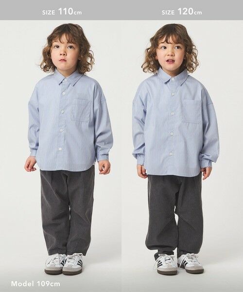 green label relaxing / グリーンレーベル リラクシング シャツ・ブラウス | ストライプシャツ / キッズ  100cm-130cm 撥水 | 詳細3