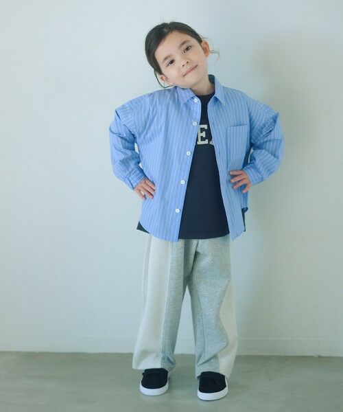 green label relaxing / グリーンレーベル リラクシング シャツ・ブラウス | ストライプシャツ / キッズ  100cm-130cm 撥水 | 詳細4