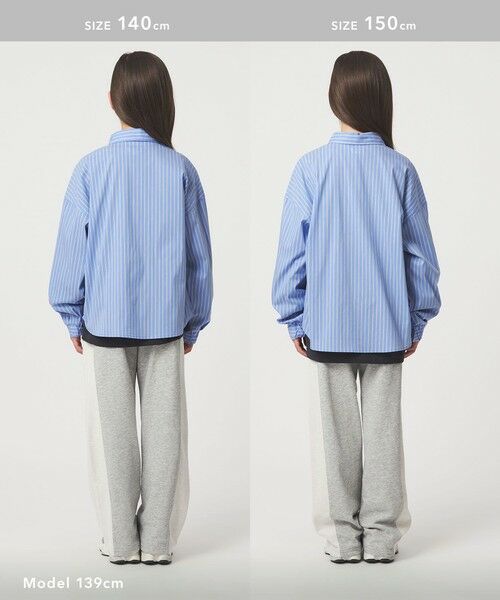 green label relaxing / グリーンレーベル リラクシング シャツ・ブラウス | ストライプシャツ / キッズ  100cm-130cm 撥水 | 詳細14