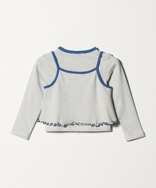 green label relaxing / グリーンレーベル リラクシング カットソー | ボーダーTシャツ＋キャミソール セット / キッズ 100cm-130cm | 詳細2