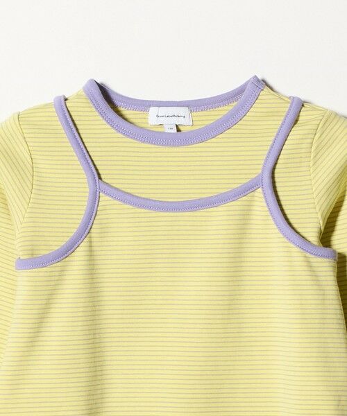 green label relaxing / グリーンレーベル リラクシング カットソー | ボーダーTシャツ＋キャミソール セット / キッズ 100cm-130cm | 詳細15