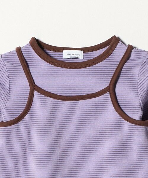green label relaxing / グリーンレーベル リラクシング カットソー | ボーダーTシャツ＋キャミソール セット / キッズ 100cm-130cm | 詳細25