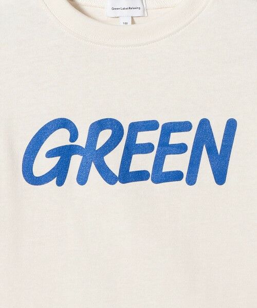 green label relaxing / グリーンレーベル リラクシング カットソー | GREENロゴ ロングTシャツ / キッズ  100cm-160cm | 詳細5