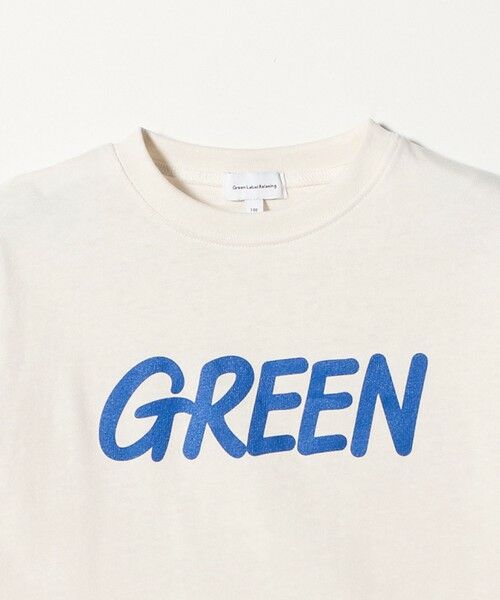 green label relaxing / グリーンレーベル リラクシング カットソー | GREENロゴ ロングTシャツ / キッズ  100cm-160cm | 詳細4