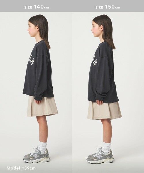 green label relaxing / グリーンレーベル リラクシング カットソー | GREENロゴ ロングTシャツ / キッズ  100cm-160cm | 詳細10