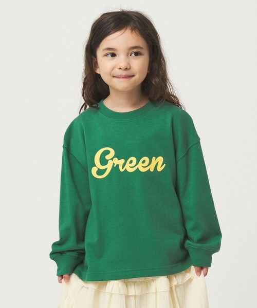 green label relaxing / グリーンレーベル リラクシング カットソー | GREENロゴ ロングTシャツ / キッズ  100cm-160cm | 詳細19