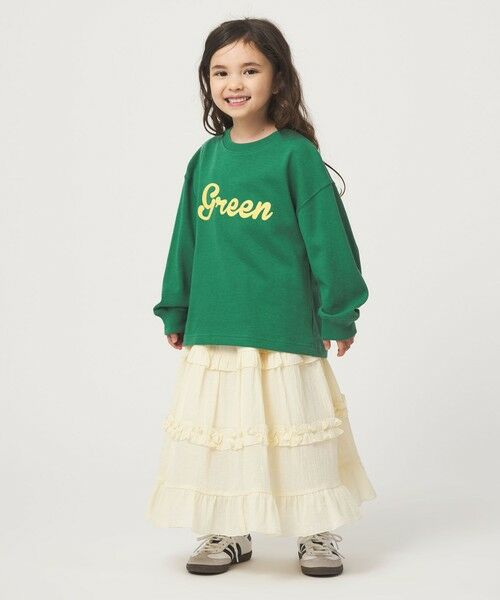green label relaxing / グリーンレーベル リラクシング カットソー | GREENロゴ ロングTシャツ / キッズ  100cm-160cm | 詳細20